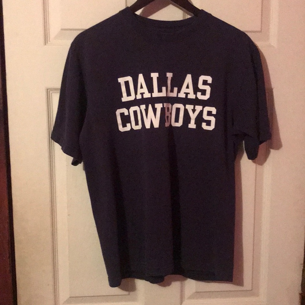Dallas Cowboys Letters Blue T-Shirt Mens Medium M